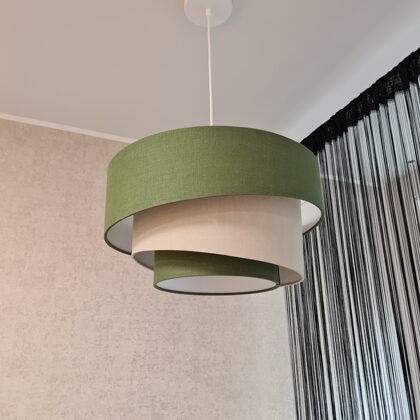 Slīpā 3-līmeņu "tortītes" formas lampa ar diameriem D45 D35 D25cm