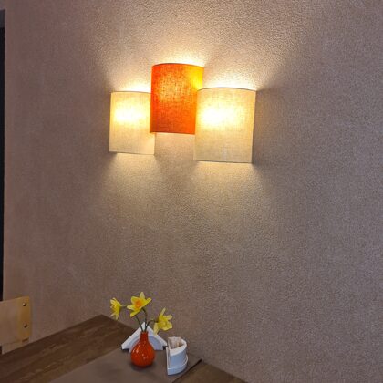 Bra formas sienas lampas , kombinētas grupā, kafejnīca VĒJA LIGZDA