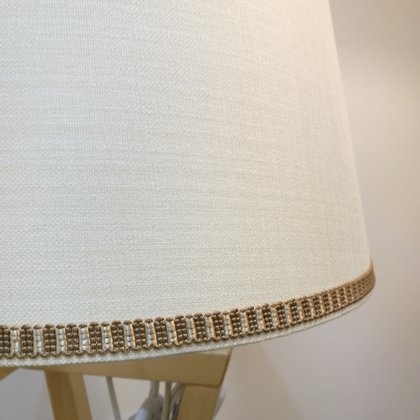 Dekoratīva apmalīte padara abažūru vēl interesantāku