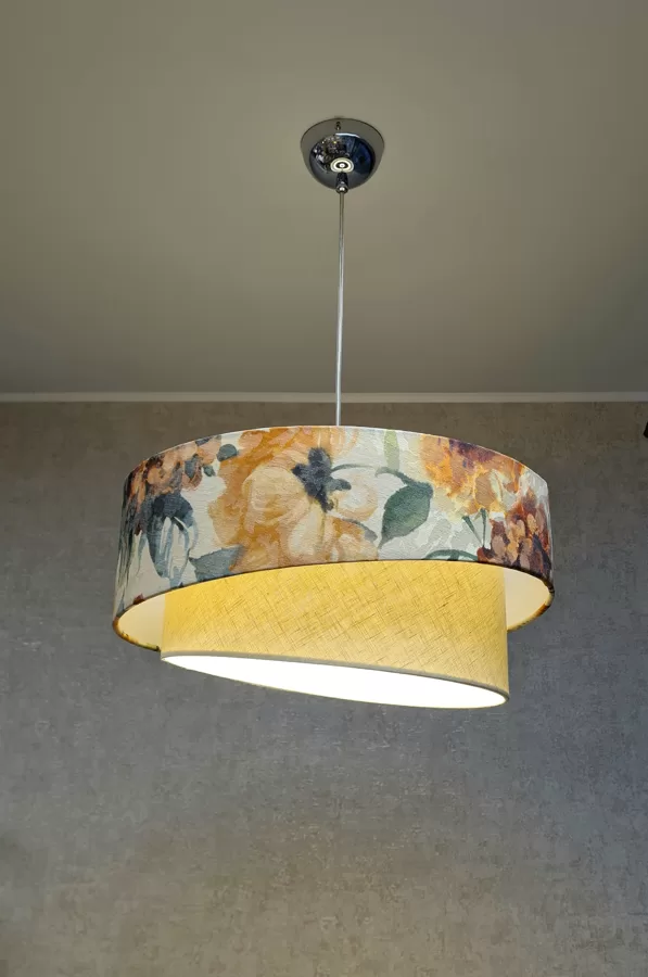 2-līmeņu slīpā "tortītes"veida lampa ar D40 D30cm