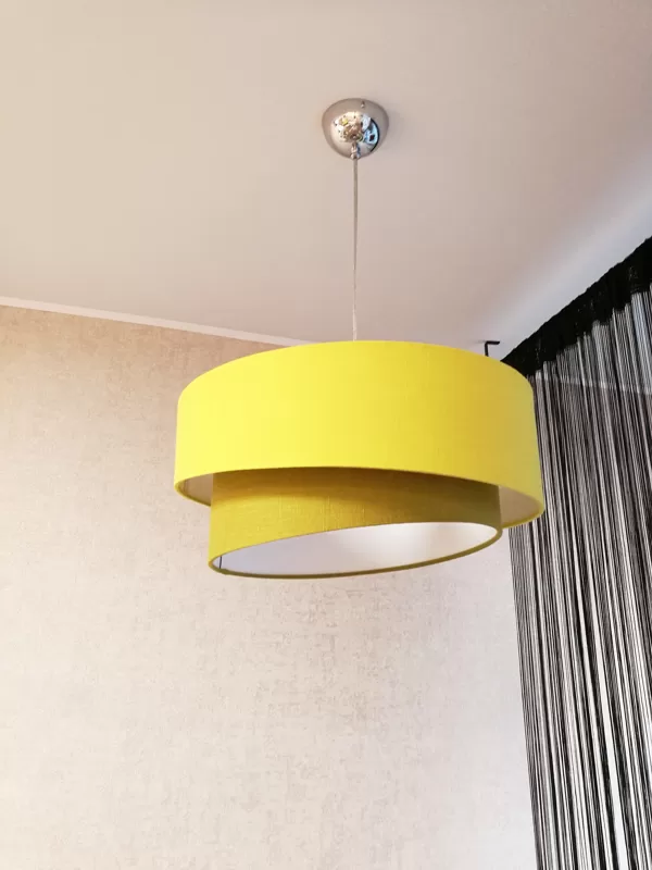 2-līmeņu slīpā "tortīte" lampa ar izmēriem: D45 D35cm