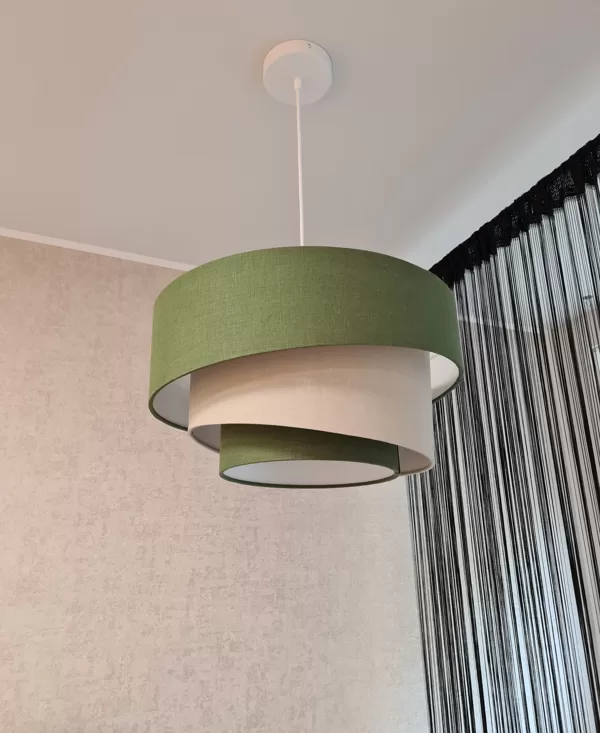 Slīpā 3-līmeņu "tortītes" formas lampa ar diameriem D45 D35 D25cm