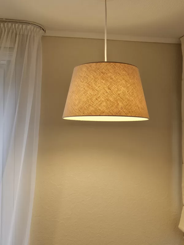 Linu auduma lampa ar lielāko diametru D40cm