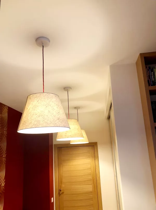 Linu auduma lampas koridorim ar izmēriem : D25 D40 H28cm