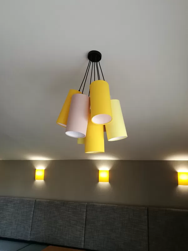 Kombinētā lampa ar 7cilindrveida kupoliem